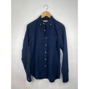 Alex Mill Men's XS Navy Blue Long Sleeve Soft Flannel Button Down Shirt GUC